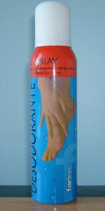 Antibacterial and Antiperspirant Foot Spray